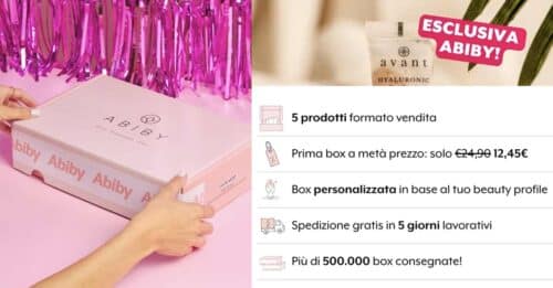 abiby box marzo offerta