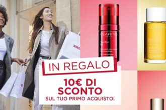 Clarins: 10€ di sconto sul primo acquisto