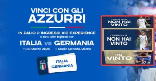 vinci con gli azzurri